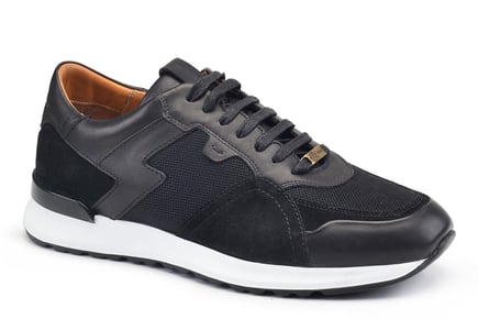 Siyah Bağcıklı Erkek Sneaker Ayakkabı
