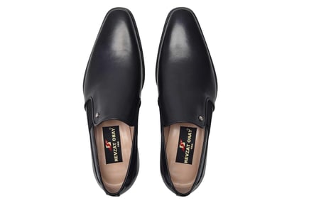 Siyah Termo Loafer Erkek Ayakkabı -44821-