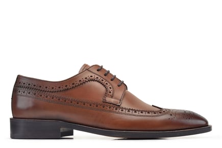 Taba Bağcıklı Kösele Erkek Ayakkabı -20402-