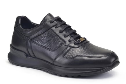 Siyah Bağcıklı Erkek Sneaker Ayakkabı