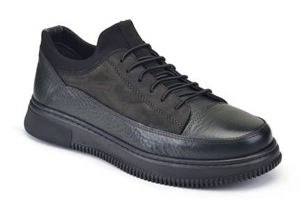 Siyah-Yeşil Bağcıklı Sneaker