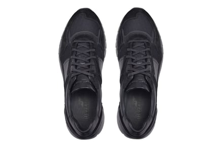 Siyah Deri Erkek Süet Ayakkabı