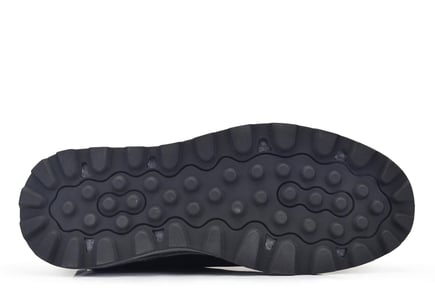 Siyah Nubuk Bağcıklı Sneaker