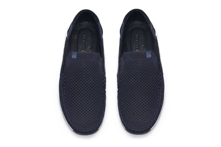 Lacivert Yazlık Loafer Erkek Ayakkabı
