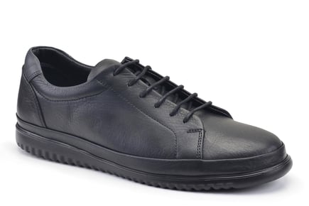 Siyah Bağcıklı Sneaker Erkek Ayakkabı