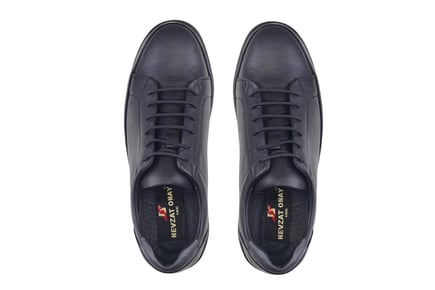 Siyah Bağcıklı Sneaker Erkek Ayakkabı