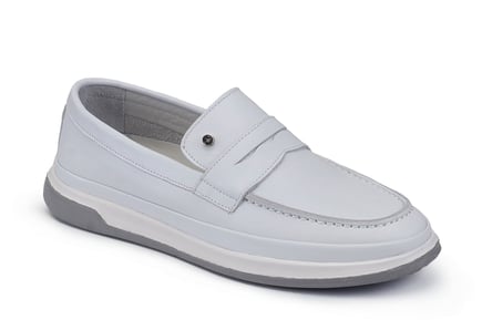 Beyaz Slip On Yazlık Ayakkabı