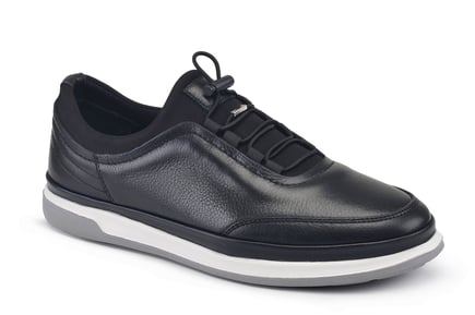Siyah Bağcıklı Yazlık Sneaker