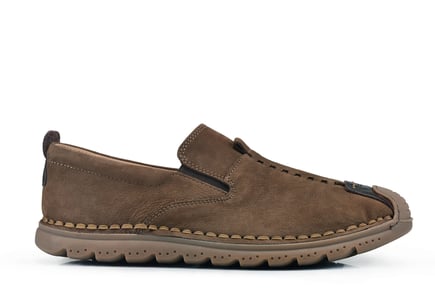 Hakiki Süet Taba Slip-On Ayakkabı
