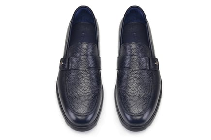 Lacivert Tokalı Loafer Erkek Ayakkabı