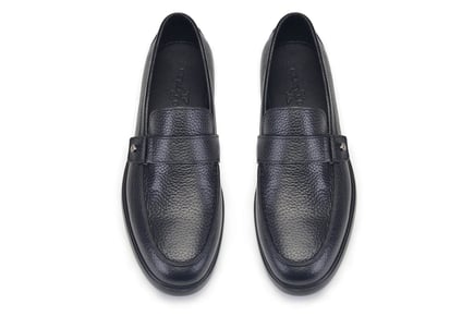 Siyah Tokalı Loafer Erkek Ayakkabı