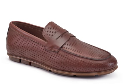 Taba Yazlık Loafer Erkek Ayakkabı