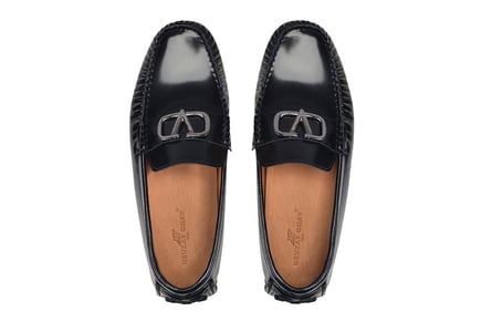 Siyah Açma Loafer Yazlık Erkek Ayakkabı -62391-