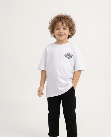 10048 Daily Core Baskılı Erkek Çocuk T-Shirt BEYAZ