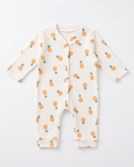 12035 Ananas Desenli Tulum KREM