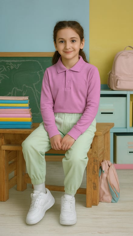 1211 Uzun Kol Okul Lakost (7-10 Yaş) PEMBE