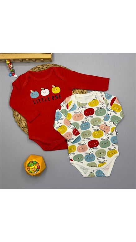 16439 Little One 2'li Body KIRMIZI