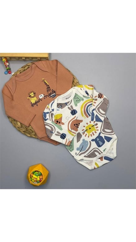 16442 Safari Friends 2'li Body SOFT BAKIR