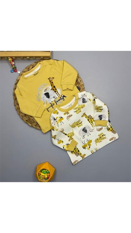 18118 Jungle Family 2'li Sweat SOFT HARDAL