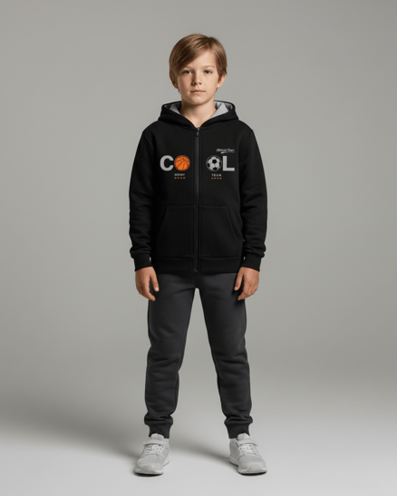 2264270 Cool Nakıilı Üç İplik Şardonlu Sweat SİYAH