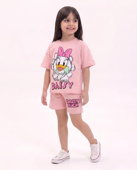 2622-8 Daisy İkili Kız Çocuk Takımı PEMBE