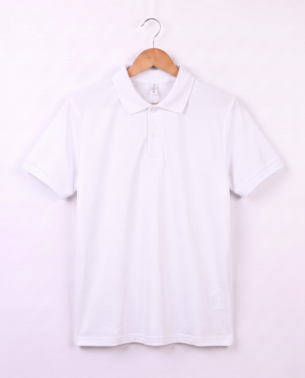 2626-3 Polo Yaka Okul Lakost T-shirt (XS - L BEDEN) BEYAZ