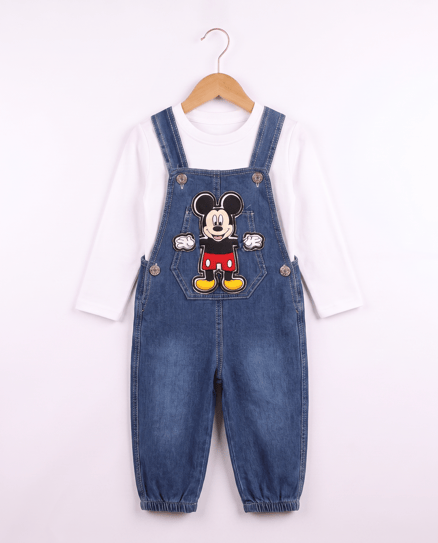 2628 Mickey Oyuncaklı Erkek Bahçivan Takım BEYAZ