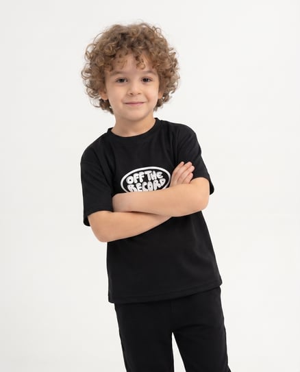 3264578 Off The Record Baskılı Erkek Çocuk T-Shirt SİYAH