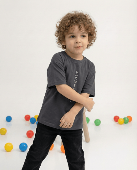 4123 Perspective Baskılı Erkek Çocuk T-Shirt FM