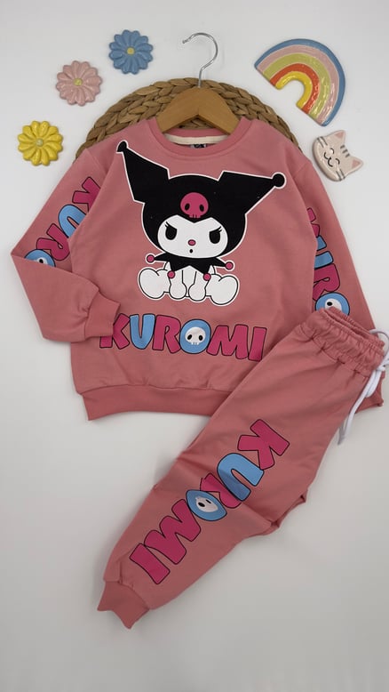 57055 Kuromi Desenli  İki İplik Takım GÜLK