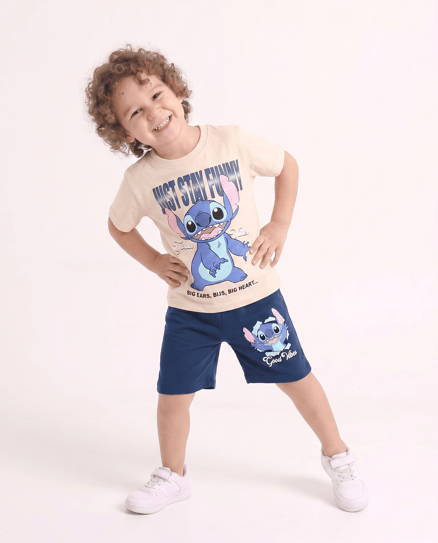 6623 Lilo Stich Funny Erkek Çocuk Takım MAVİ