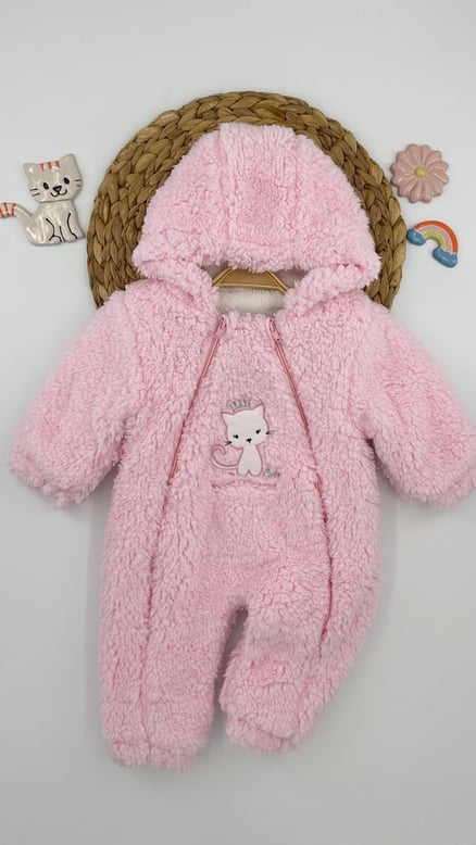 7825 Kedicik Desenli Tulum PEMBE