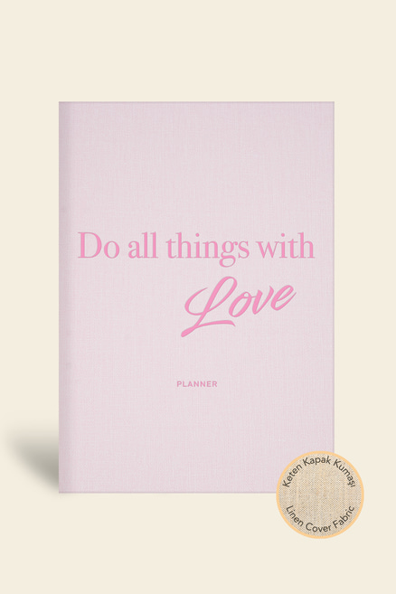 15x21 Keten Süresiz Planlayıcı Ajanda Defter Pembe | LeColor15x21 Keten Süresiz Planlayıcı Ajanda Defter Pembe