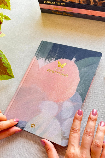 17X24 Keten Noktalı Bullet Journal Defter Kelebek