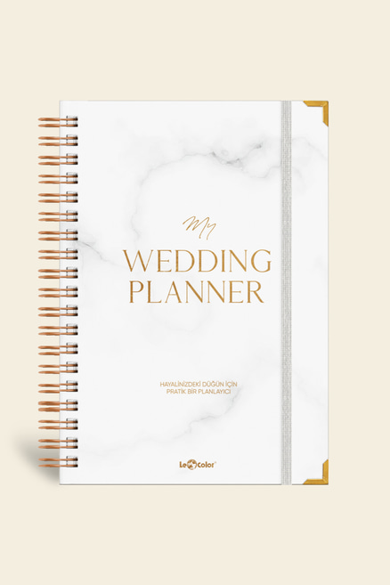 Düğün Planlayıcısı Altın Köşeli Ajanda Luxury Wedding PlannerDüğün Planlayıcısı Altın Köşeli Ajanda Luxury Wedding Planner