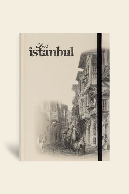Eski İstanbul Cep Journal Çizgili Lastikli CumbalıEski İstanbul Cep Journal Çizgili Lastikli Cumbalı