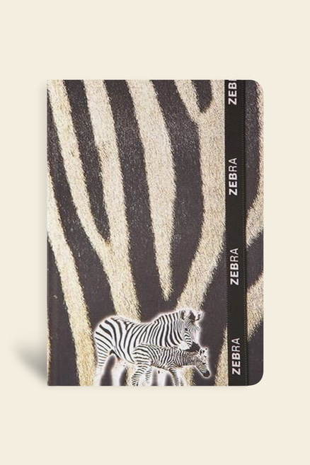 Kumaş Defter Çizgili Lastikli Zebra