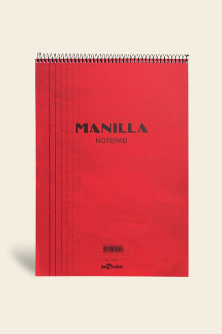 Manilla Ofis Bloknot A4 Çizgili Kırmızı Defter | LeColorManilla Ofis Bloknot A4 Çizgili Kırmızı