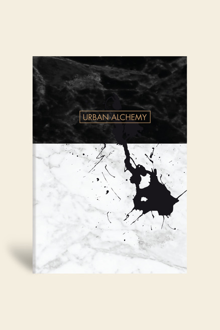 Mermer Mini Defter Çizgili SiyahMermer Mini Defter Çizgili Siyah