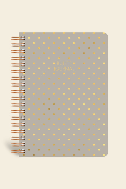 Noktalı Bullet Journal Pro Defter Shine Kum 17x24