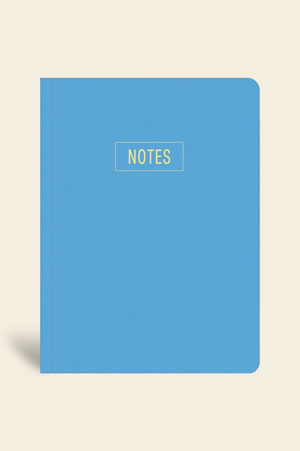 Notes Çizgili Mavi Mini Defter 14x20 cm | LeColorNotes Mini Defter Çizgili Mavi 14x20 cm