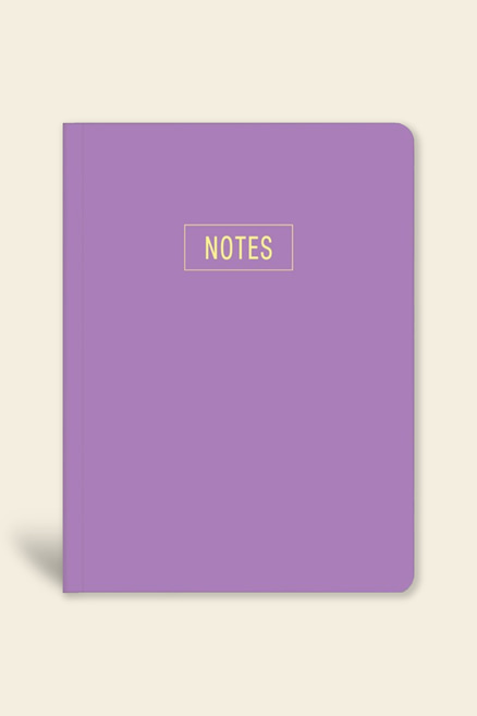Notes Çizgili Mor Mini Defter 14x20 cm | LeColorNotes Mini Defter Çizgili Mor 14x20 cm