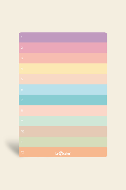 Numaralı Planlayıcı Blok PastelNumaralı Planlayıcı Blok Pastel