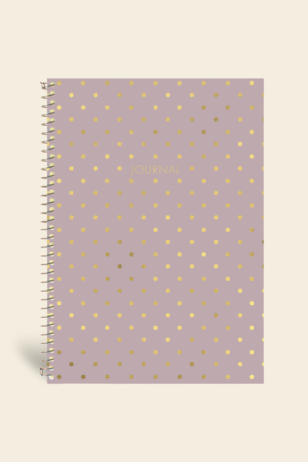HOŞ GELDİN BEBEĞİM ANI DEFTERİPuantiyeli Defter Çizgili Lila 17x24 cm