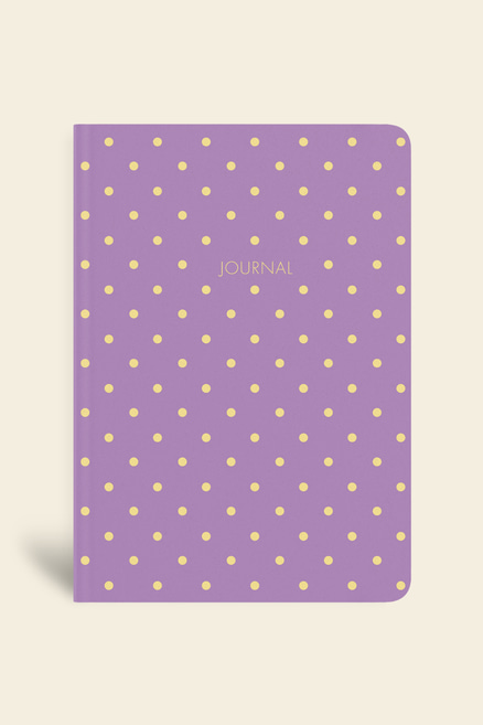 Puantiyeli Mini Defter Çizgili Mor 14x20 cm | LeColorPuantiyeli Mini Defter Çizgili Mor 14x20 cm