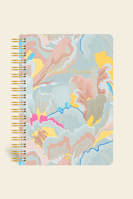 Süresiz Planlayıcı Spiralli Ajanda Defter Lotus 17x24 cm