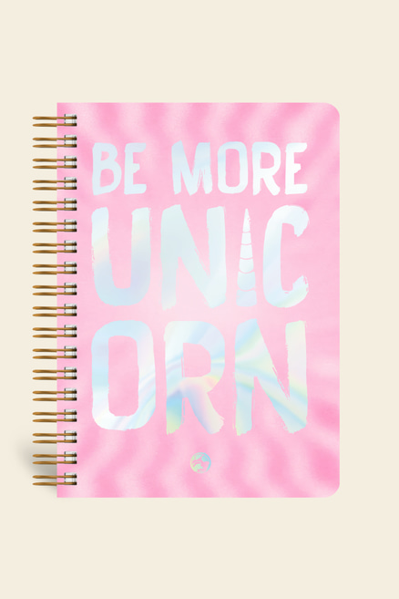 Utopia Spiralli Defter Çizgili Unicorn 17x24 cm 