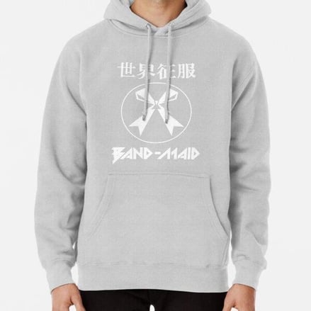 Band Maid maid Tasarım Baskılı Kapşonlu Sweatshirt