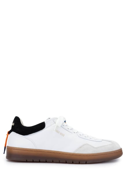 Barracuda Erkek Hakiki Deri Beyaz/Kahverengi Sneakers & Spor Ayakkabı