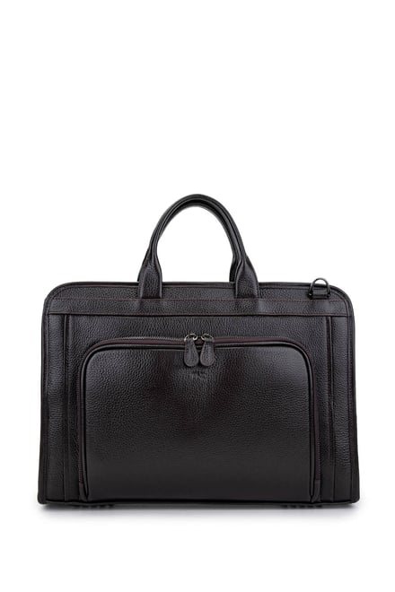 Tamer Tanca Erkek Hakiki Deri Siyah Evrak Çantası